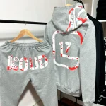 Conjunto Serigrafía Adulto | Loud Rich Or Dead Sangre | Gris - Imagen 2