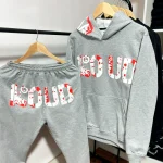 Conjunto Serigrafía Adulto | Loud Rich Or Dead Sangre | Gris