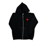 Polerón Bordado | Play CDG | Negro/Rojo