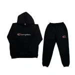 Conjunto Bordado Adulto | Champion | Negro