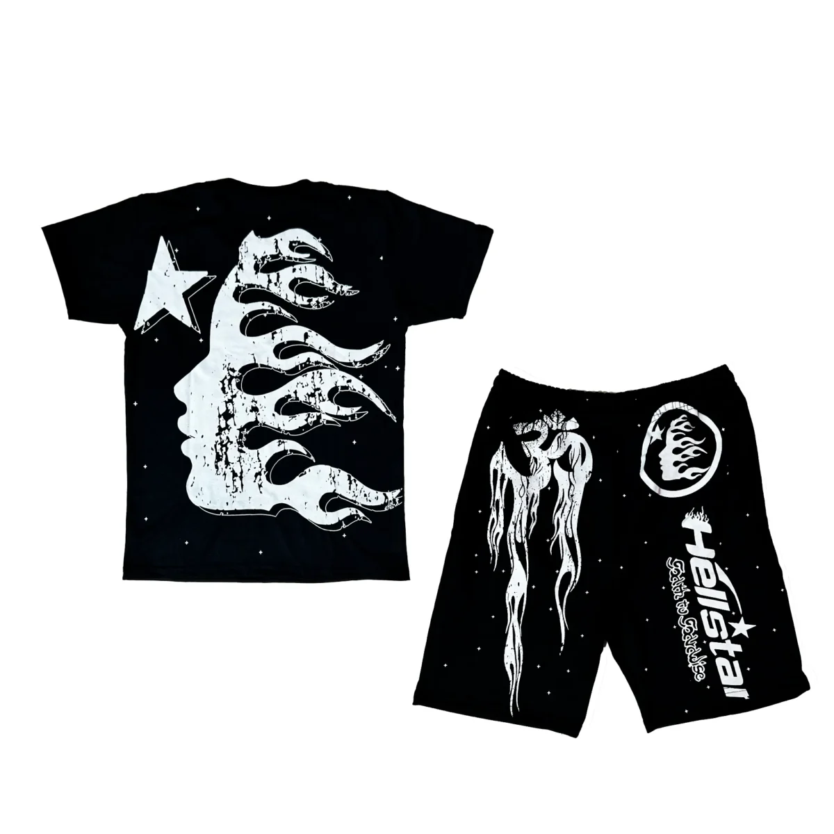 Conjunto Serigrafía Niño | Hellstar Path To Paradise | Negro - Imagen 2