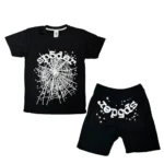 Short y Polera Adulto | Sp5der | Negro-Blanco