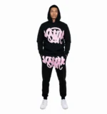 Conjunto Serigrafía | Syna World | Negro-Rosado - Imagen 2