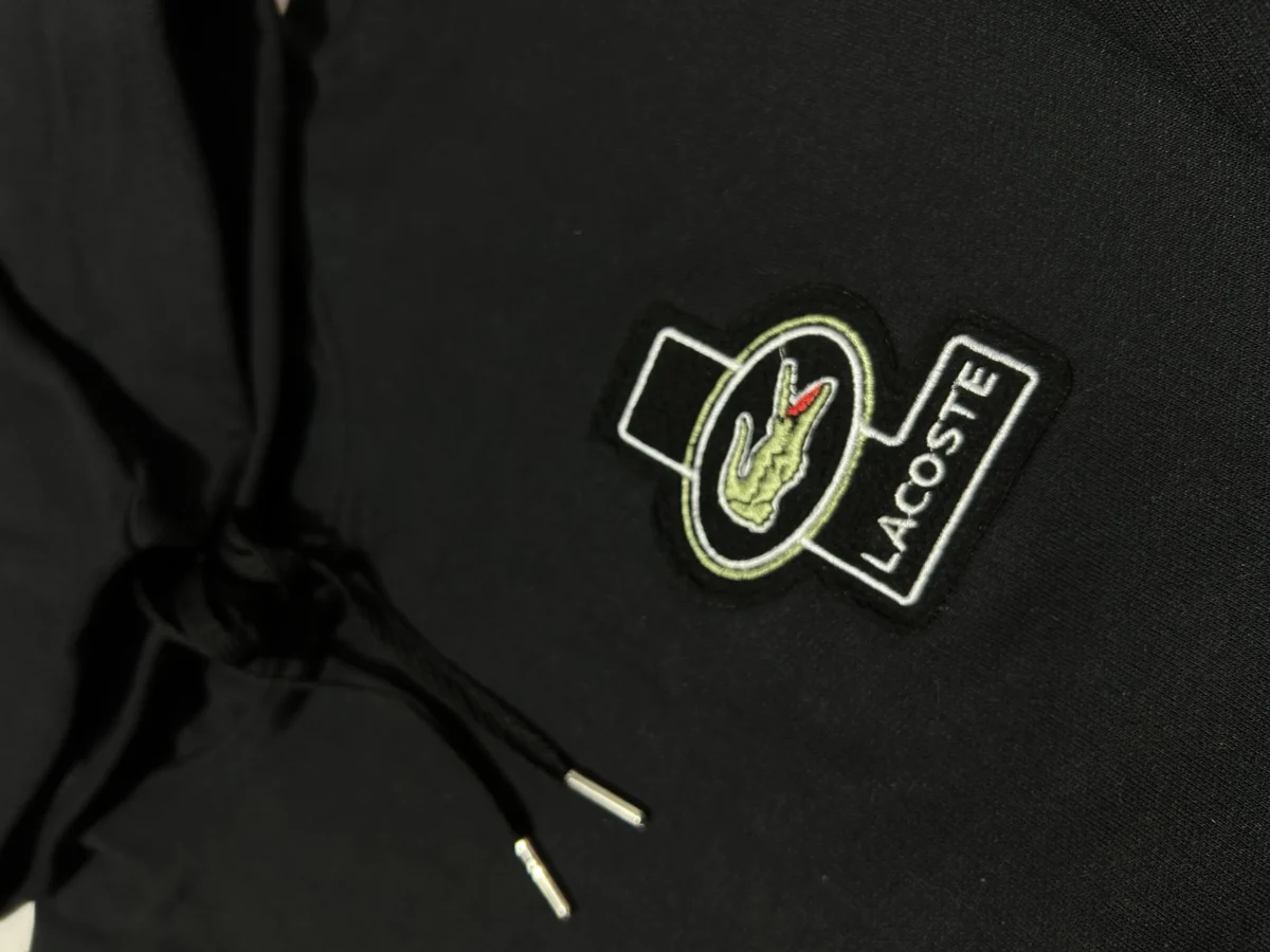 Conjunto Bordado Adulto | La Coste| Negro - Imagen 2