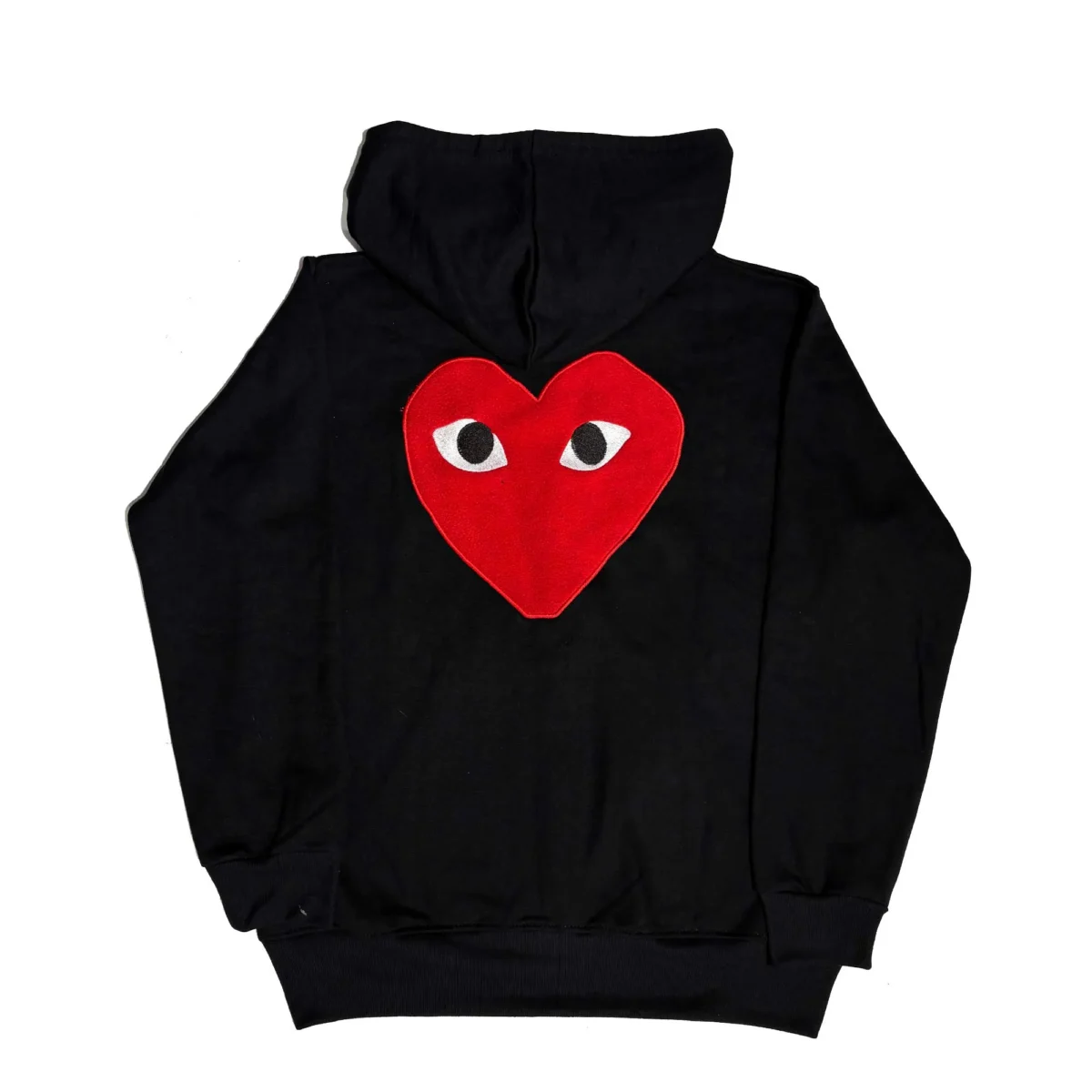 Polerón Bordado | Play CDG | Negro/Rojo - Imagen 2