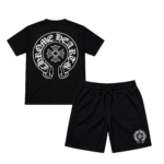 Short y Polera Adulto | Chrome Hearts | Negro - Imagen 2