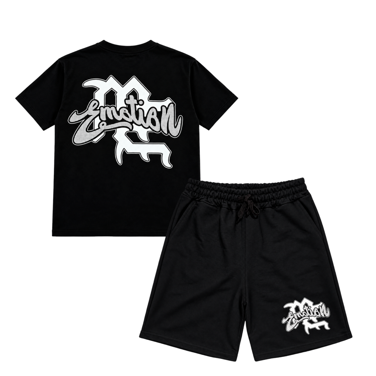 Short y Polera Niño | Mixed Emotion | Negro - Imagen 2